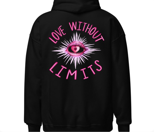 "Love Without Limits" Hoodie in Black